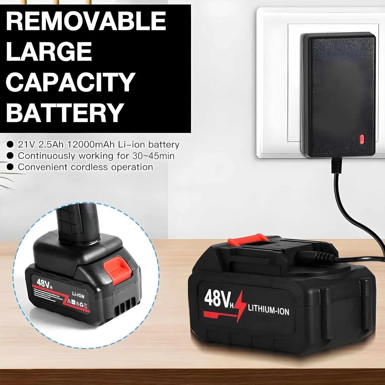 Cordless Portable High Pressure Spray Water - 2 Batteries